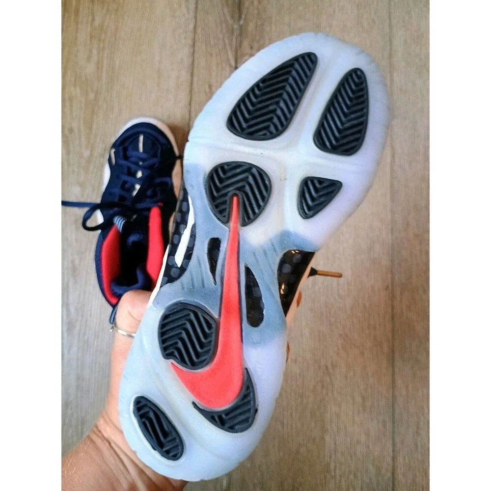 NIKE AIR LITTLE POSITE ONE 13C OLYMPIC OBSIDIAN RED GOLD WHITE 723946-403